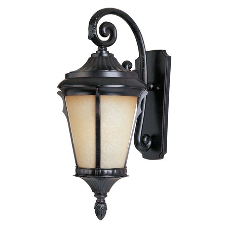 Maxim One Light Latte Glass Espresso Wall Lantern 3014LTES